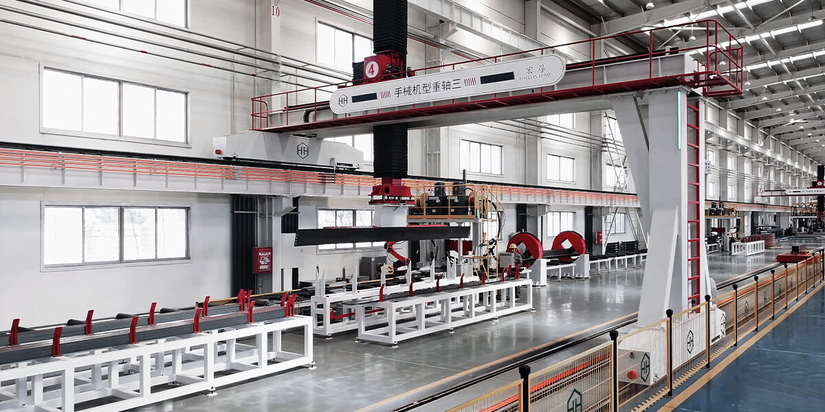 H型钢焊接
生产线