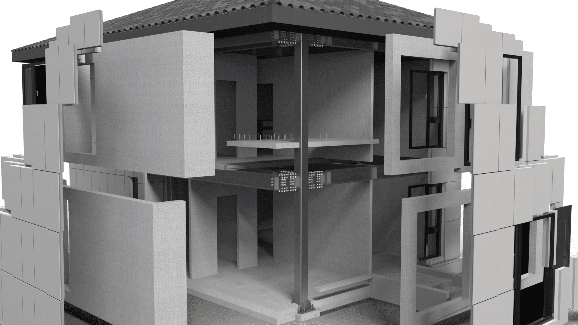 将建筑的梁、板、柱、墙等主要部件在工厂里进行标准化、精细化生产，然后运输到施工现场，像组装零件一样进行精准、高效的拼接。这是一种从根本上改变“秦砖汉瓦”湿作业模式的现代化建造方法