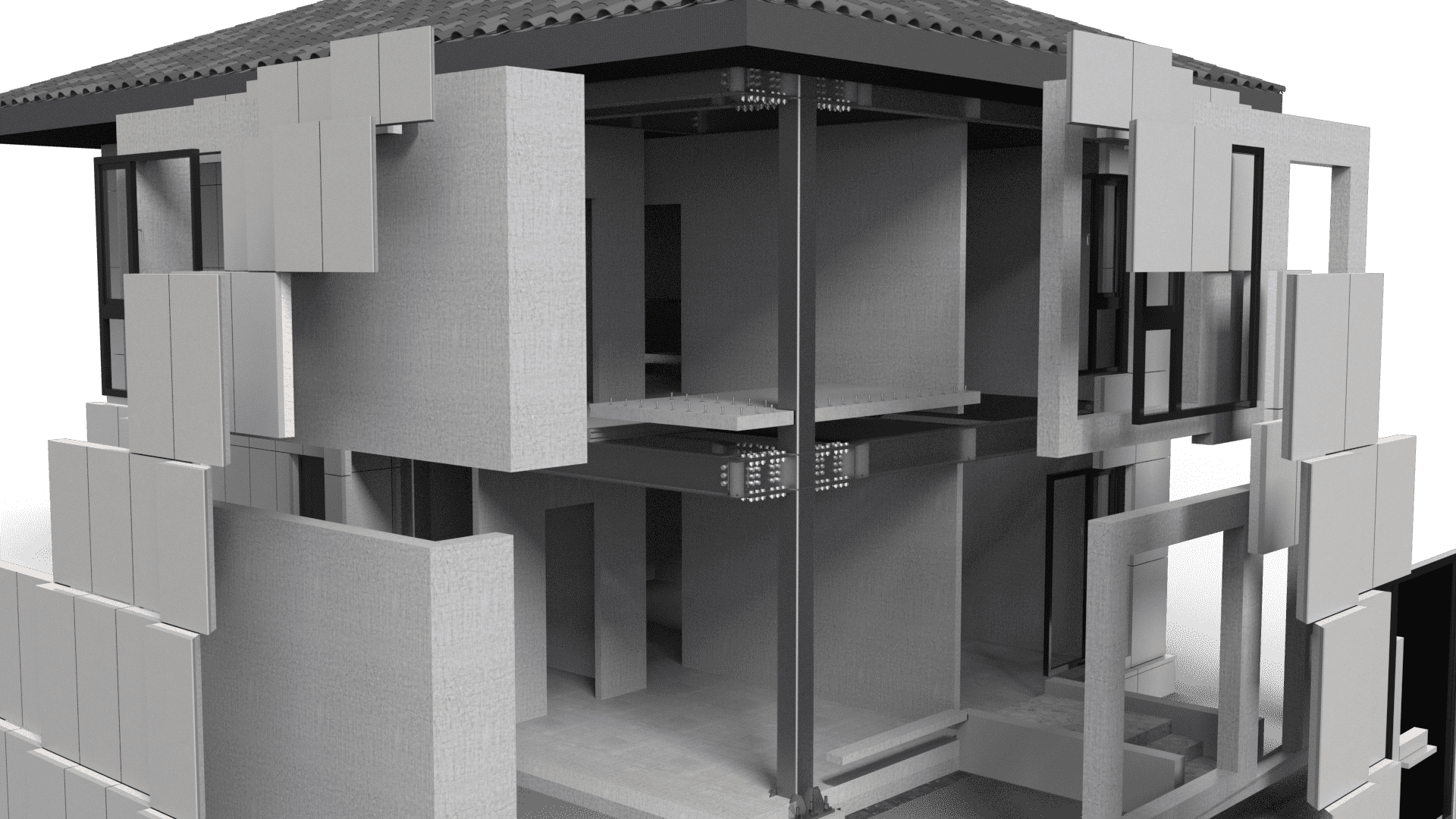 将建筑的梁、板、柱、墙等主要部件在工厂里进行标准化、精细化生产，然后运输到施工现场，像组装零件一样进行精准、高效的拼接。这是一种从根本上改变“秦砖汉瓦”湿作业模式的现代化建造方法