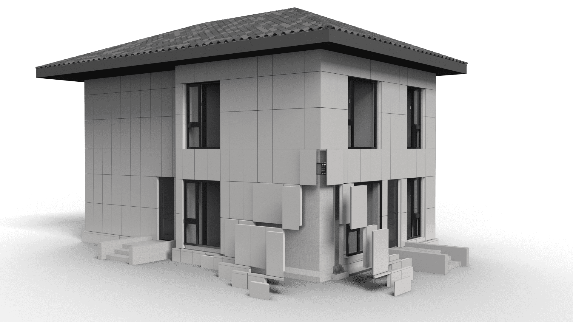 将建筑的梁、板、柱、墙等主要部件在工厂里进行标准化、精细化生产，然后运输到施工现场，像组装零件一样进行精准、高效的拼接。这是一种从根本上改变“秦砖汉瓦”湿作业模式的现代化建造方法